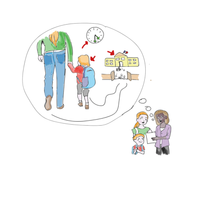 vous venez chercher votre enfant à
